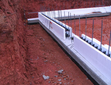 ICF installer uses Great Lakes Drain System